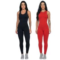KIT 2 Macacão Fitness Liso Bella Fiore Sem Bojo Suplex Roupa De Academia Treino Feminina Musculação Tamanho:GGCor:Preto KIT 2 Macacão Fitness Liso Bella Fiore Sem Bojo Suplex Roupa De Academia Treino Feminina Musculação Tamanho:GGCor:Preto