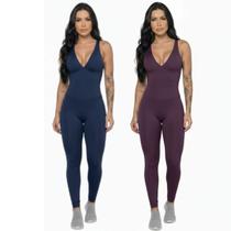 KIT 2 Macacão Liso Longo Com Bojo Bella Fiore Roupa para Academia Treino Suplex Fitness Feminina Tamanho:GGCor:Marinho+ KIT 2 Macacão Liso Longo Com Bojo Bella Fiore Roupa para Academia Treino Suplex Fitness Feminina Tamanho:GGCor:Marinho+