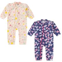 Kit 2 Macacão Soft Pijama Infantil Dormir Quentinho 01 ao 08 Kit 2 Macacão Soft Pijama Infantil Dormir Quentinho 01 ao 08