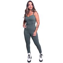 Kit 2 Macacões Bengaline WLS Modas Roupa Casual Feminino Confortável Kit 2 Macacões Bengaline WLS Modas Roupa Casual Feminino Confortável