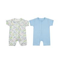 Kit 2 Macacões Curtos Conforto Bebê Meninas e Meninos Kit 2 Macacões Curtos Conforto Bebê Meninas e Meninos
