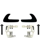 Kit 2 Maçanetas Interna Gatilho Porta Gol G3 Parati Preto