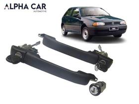 Kit 2 Maçanetas Portas + Cilindro Ignição Gol Parati 96 A 01 - Universal / V&B / JAHU