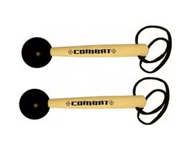 Kit 2 Maçanetas Surdo/bumbo Bola Borracha 24 Cm-Combat