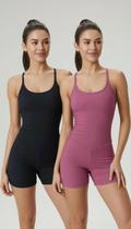 Kit 2 Macaquinhos Fitness Feminino G