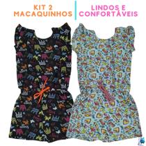 Kit 2 Macaquinhos Infantil e Juvenil Menina Kit 2 Macaquinhos Infantil e Juvenil Menina