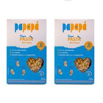 Kit 2 Macarrao Infantil Mini Elbow com Quinoa Papapa 400g
