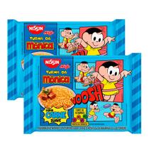 Kit 2 Macarrão Instantâneo Nissin Turma da Mônica Sabor Carne Suave 80g
