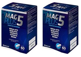 Kit 2 Mag Plus 5 Herbamed 60 Capsulas Kit 2 Mag Plus 5 Herbamed 60 Capsulas