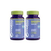 Kit 2 Magnésio Bisglicinato Quelato 2x60 Cápsulas Maltta Nutrition