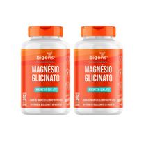 Kit 2 Magnésio Glicinato Quelato 600mg Suplement 90cp Bigens