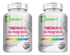 Kit 2 Magnésio L-treonato 500mg Capsulas Suplemento Vitamina - bionutri