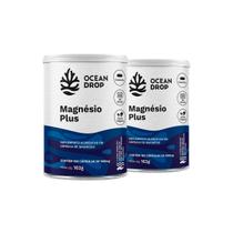 Kit 2 Magnésio Plus Ocean Drop Vegano 180 Cápsulas