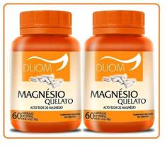 Kit 2 Magnésio Quelato com 60Cps - Duom - Mm Laboratorio Duom Ltda Kit 2 Magnésio Quelato com 60Cps - Duom - Mm Laboratorio Duom Ltda