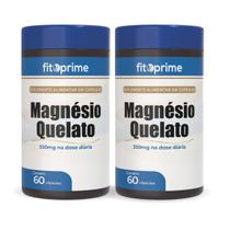 Kit 2 Magnésio Quelato Concentrado 750mg 60 Cápsulas Fitoprime