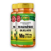 Kit 2 Magnésio Quelato Unilife 350mg 60 Cápsulas