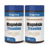 Kit 2 Magnésio Treonina com Blend de Magnésios e Treonina 500mg 60 Cápsulas Fitoprime