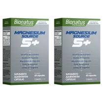 Kit 2 Magnesium Source 5+ com 60 Cápsulas - Bionatus