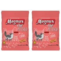 Kit 2 Magnus Cat Petisco Carne 40g