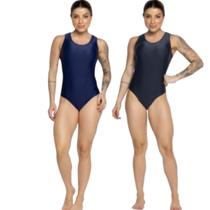 KIT 2 Maiô Natação Costa Nua Tradicional Performance Vekyo Básico Roupa Para Piscina Moda Praia