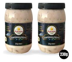 Kit 2 Maionese Estrela Edição Limitada Azeitonas Pretas 230g