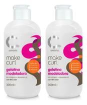 Kit 2 Make Curl Gelatina Modeladora Hidratante Amavia 300ml