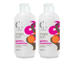 Kit 2 Make Curl Gelatina Modeladora Hidratante Amavia 300ml