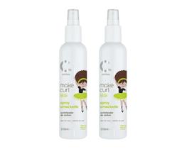 Kit 2 Make Curl Kids Spray Umectante Hidratante Amavia 200ml