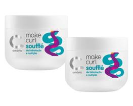 Kit 2 Make Curl Souffle Todos Tipos Cachos Hair Amavia 300g