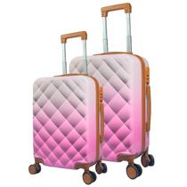 Kit 2 Malas de Viagem ABS/PC - Bordo e Grande com Rodinhas 360º