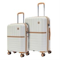 Kit 2 Malas De Viagem ABS Rígido Primicia Rodinhas 360 com Cadeado TSA Espaçosa Resistente