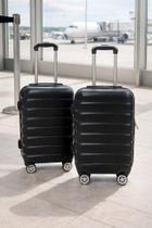 Kit 2 Malas de Viagem Com Rodinhas 18'' e 20'' - Preta