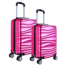 Kit 2 Malas De Viagem Grande e Média em Abs 4 Rodas 360º