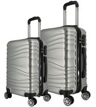 Kit 2 Malas De Viagem Média e Grande 4 Rodinhas 360º
