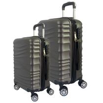 Kit 2 Malas De Viagem Média e Grande Rodinhas giratórias