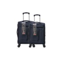 Kit 2 Malas P e M Expansor Rodas 360º Zíper Antifurto