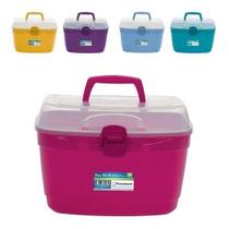 kit 2 Maleta Box Multiuso Com Divisória M 27cm X 19cm X 19 kit 2 Maleta Box Multiuso Com Divisória M 27cm X 19cm X 19