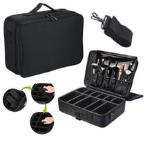 Kit 2 Maleta de Maquiagem Profissional Com Divisórias Organização Make Grande BL-1110 Kit 2 Maleta de Maquiagem Profissional Com Divisórias Organização Make Grande BL-1110