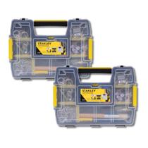 Kit 2 Maleta Organizadora Ferramenta Stanley Caixa 8 Divisórias Vazia Trava Pequena Guardar Parafuso Kit 2 Maleta Organizadora Ferramenta Stanley Caixa 8 Divisórias Vazia Trava Pequena Guardar Parafuso