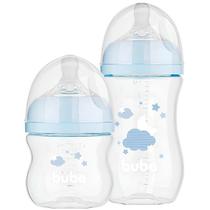 Kit 2 Mamadeira EASY FLOW Nuvem Azul 120ML e 270ML Anticolica Buba Kit 2 Mamadeira EASY FLOW Nuvem Azul 120ML e 270ML Anticolica Buba