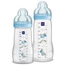 Kit 2 Mamadeira MAM Easy Active Set 270ml Fluxo Médio + 330ml Fluxo Rápido Kit 2 Mamadeira MAM Easy Active Set 270ml Fluxo Médio + 330ml Fluxo Rápido