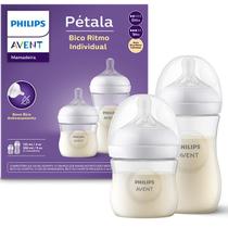 Kit 2 Mamadeira Philips Avent Pétala Anti-Cólica 125ml e 260ml - Transparente