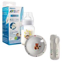 Kit 2 Mamadeiras Anti-cólicas Clássica 260ml Decorada Macaco - Philips Avent