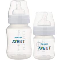 Kit 2 Mamadeiras Anticolicas Philips AVENT 125ML + 260ML Classic SCD372/01