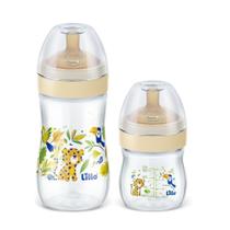 Kit 2 Mamadeiras Bico Látex Lillo Evolution 150mL 300mL com Válvula Integrada Air System 0+ meses