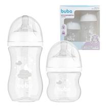 Kit 2 Mamadeiras Buba Branco Nuvem Easy Flow Anticólica