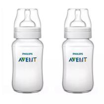 Kit 2 Mamadeiras Classic 330ml +3m Philips Avent Kit 2 Mamadeiras Classic 330ml +3m Philips Avent