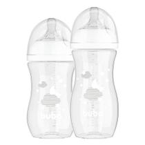 Kit 2 mamadeiras easy flow 270 330ml nuvem branco - buba Kit 2 mamadeiras easy flow 270 330ml nuvem branco - buba