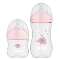 Kit 2 Mamadeiras Easy Flow Elefante Anticólica 120 E 270ml Buba Kit 2 Mamadeiras Easy Flow Elefante Anticólica 120 E 270ml Buba