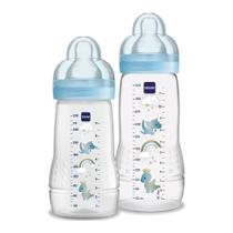 Kit 2 Mamadeiras MAM Easy Active Azul Kit 2 Mamadeiras MAM Easy Active Azul